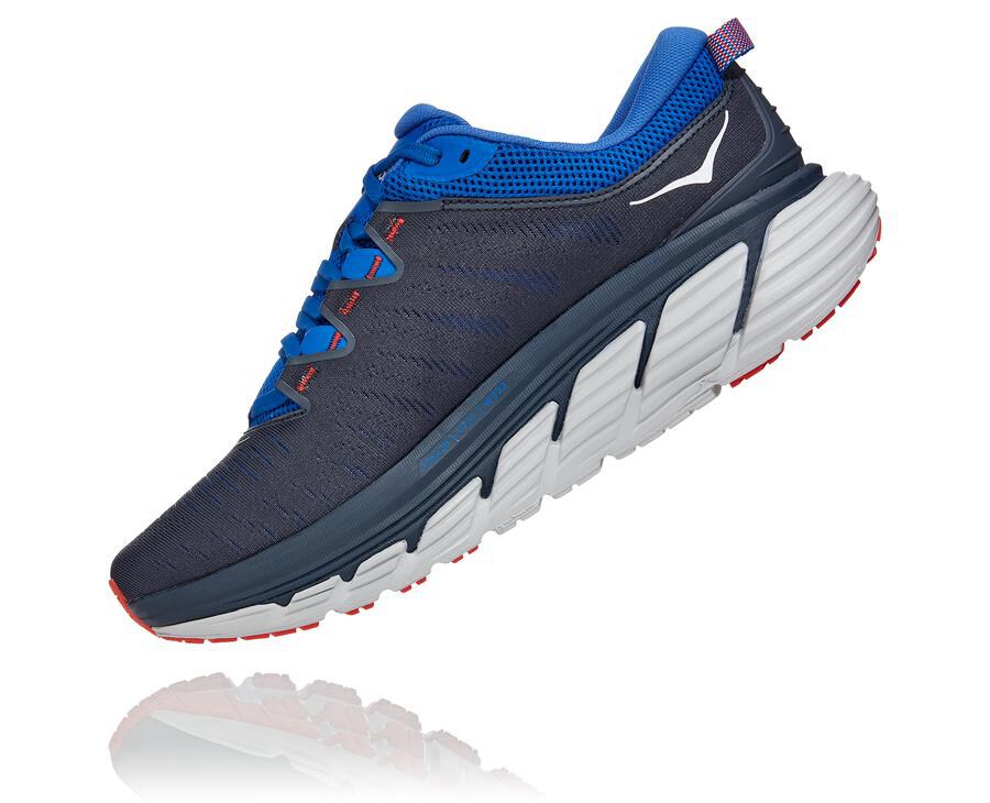 Hoka One One Koşu Ayakkabısı Erkek Siyah/Mavi - Gaviota 3 - WH8729045